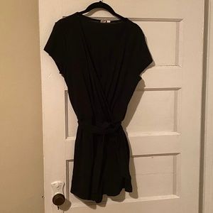 Black cotton romper